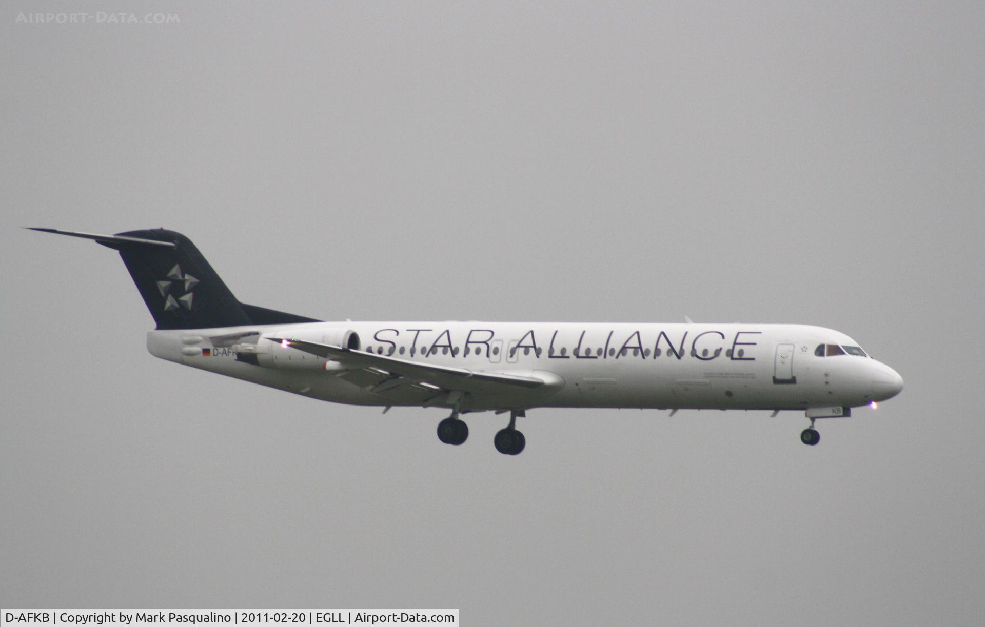 D-AFKB, 1994 Fokker 100 (F-28-0100) C/N 11527, Fokker 100