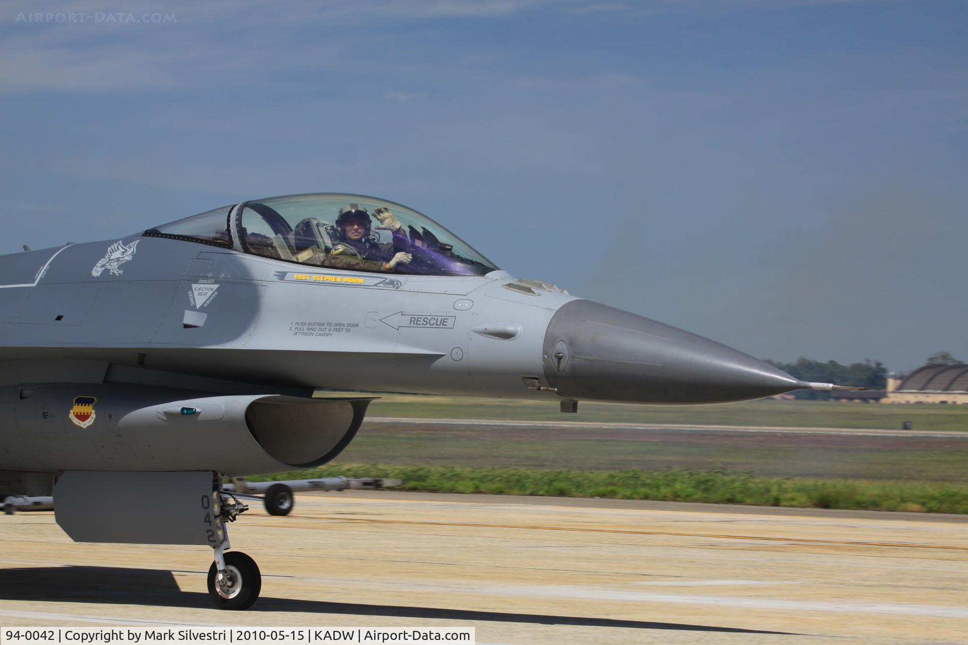 94-0042, Lockheed F-16CM Fighting Falcon C/N CC-194, Joint Base Andrews 2010