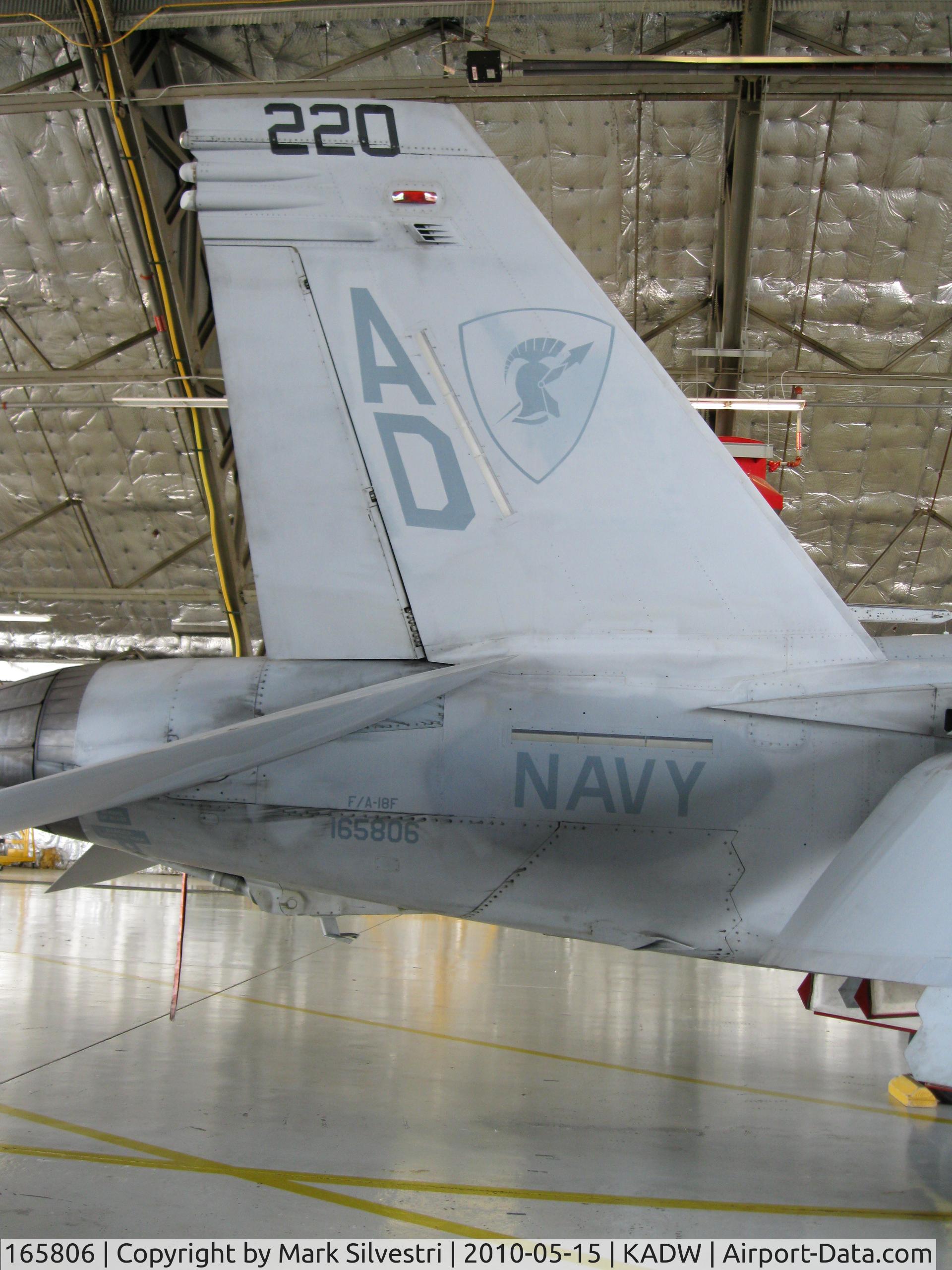 165806, Boeing F/A-18F Super Hornet C/N 1543/F032, Joint Base Andrews 2010