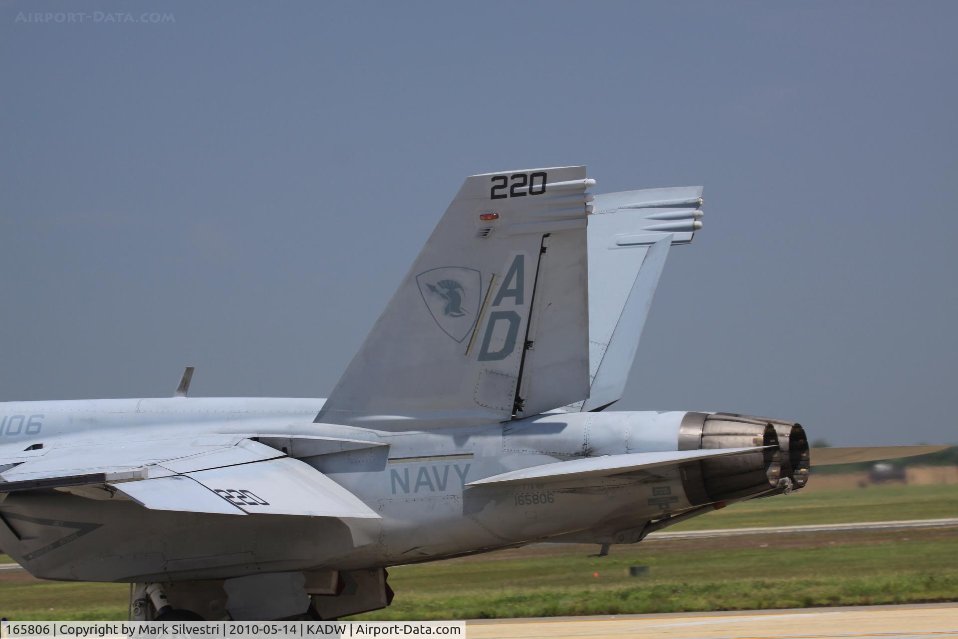 165806, Boeing F/A-18F Super Hornet C/N 1543/F032, Joint Base Andrews 2010