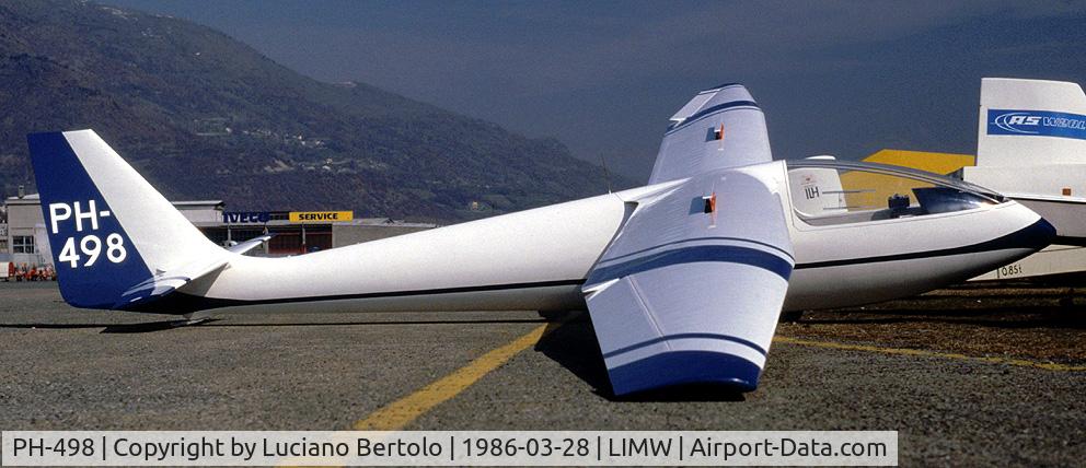 PH-498, 1972 Siebert Sie 3 C/N 3025, Siebert Sie 3 PH-498 during a flight stage at Aosta/St.Christophe “Corrado Gex” airport AOT/LIMW (Italy) on March 28, 1986. (Aeromedia)