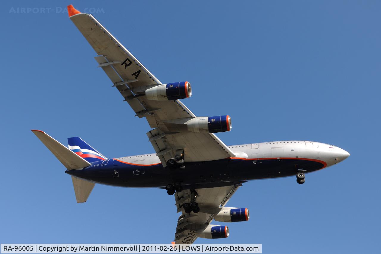 RA-96005, 1991 Ilyushin Il-96-300 C/N 74393201002, Aeroflot