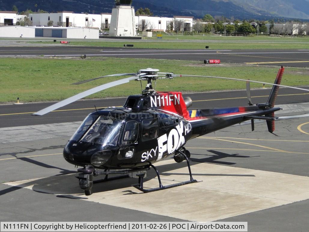 N111FN, 1987 Eurocopter AS-350B-2 Ecureuil Ecureuil C/N 2060, Parked at the west helipad while visiting Norm's Cafe