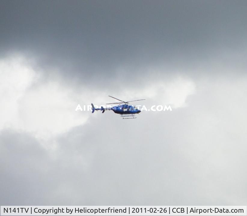 N141TV, 1991 Bell 206B JetRanger III C/N 4148, Passing a couple miles north of Cable and flying eastbound rapidly