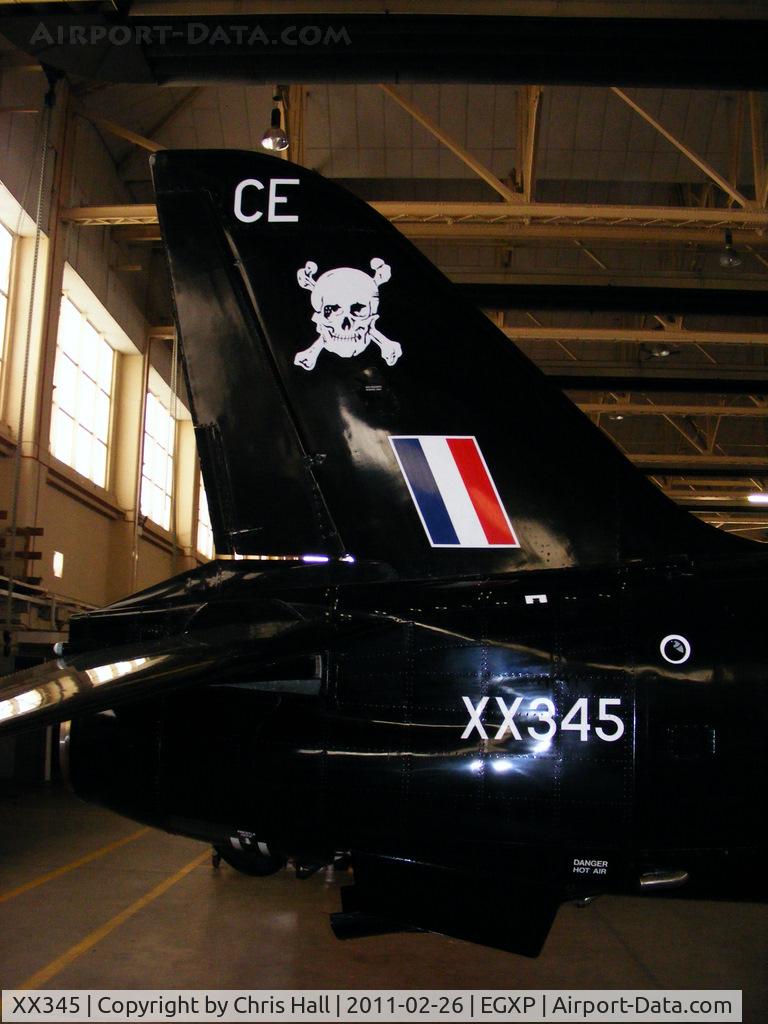 XX345, 1981 Hawker Siddeley Hawk T.1A C/N 194/312169, inside the RAFAT hangar at RAF Scampton