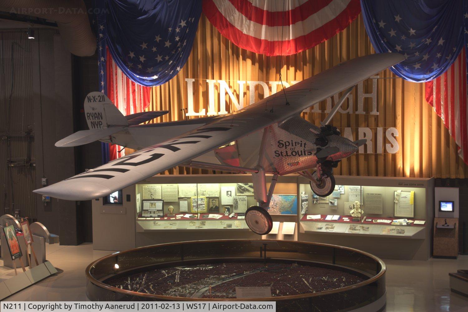 N211, 1990 Ryan NYP Replica C/N 2, Eaa Air Museum Foundation Inc SPIRIT OF ST. LOUIS, c/n: 1