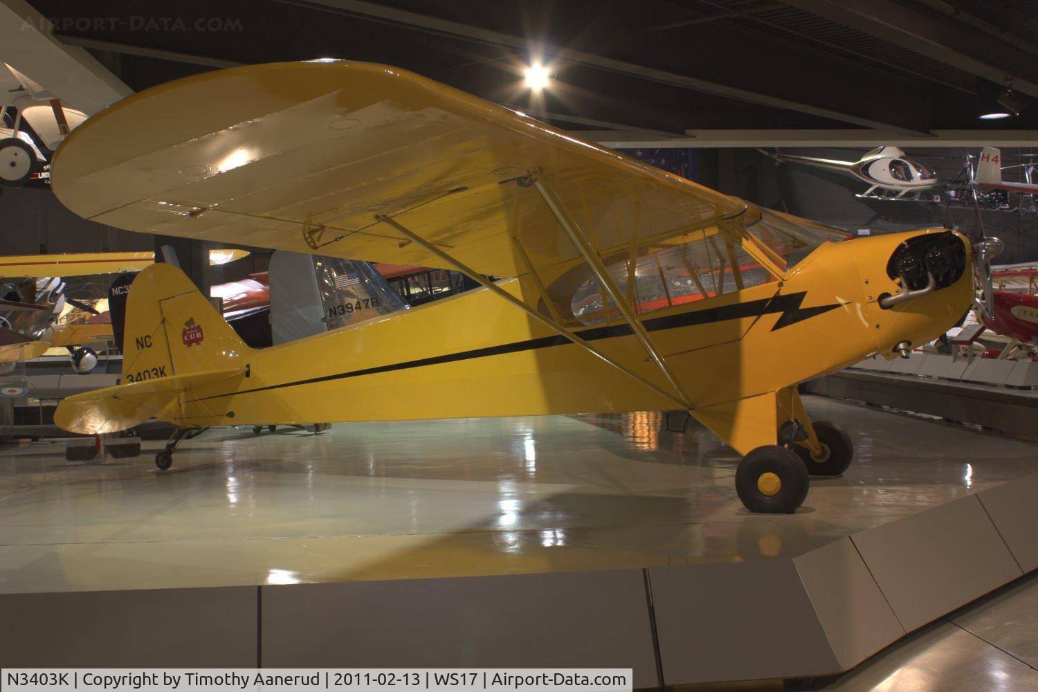 N3403K, 1946 Piper J3C-65 Cub Cub C/N 22094, 1946 Piper J3C-65, c/n: 22094