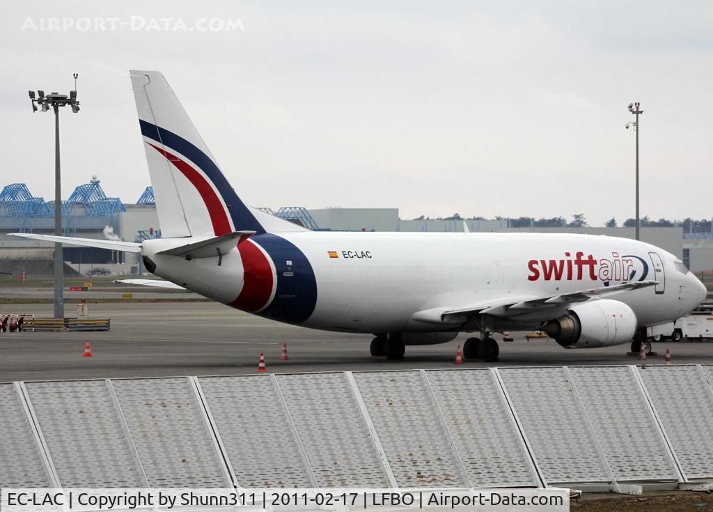 EC-LAC, 1989 Boeing 737-3M8/F C/N 24022, Parked at the Cargo area...