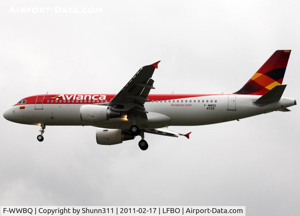 F-WWBQ, Airbus A320-212 C/N 4599, C/n 4599 - To be N599AV