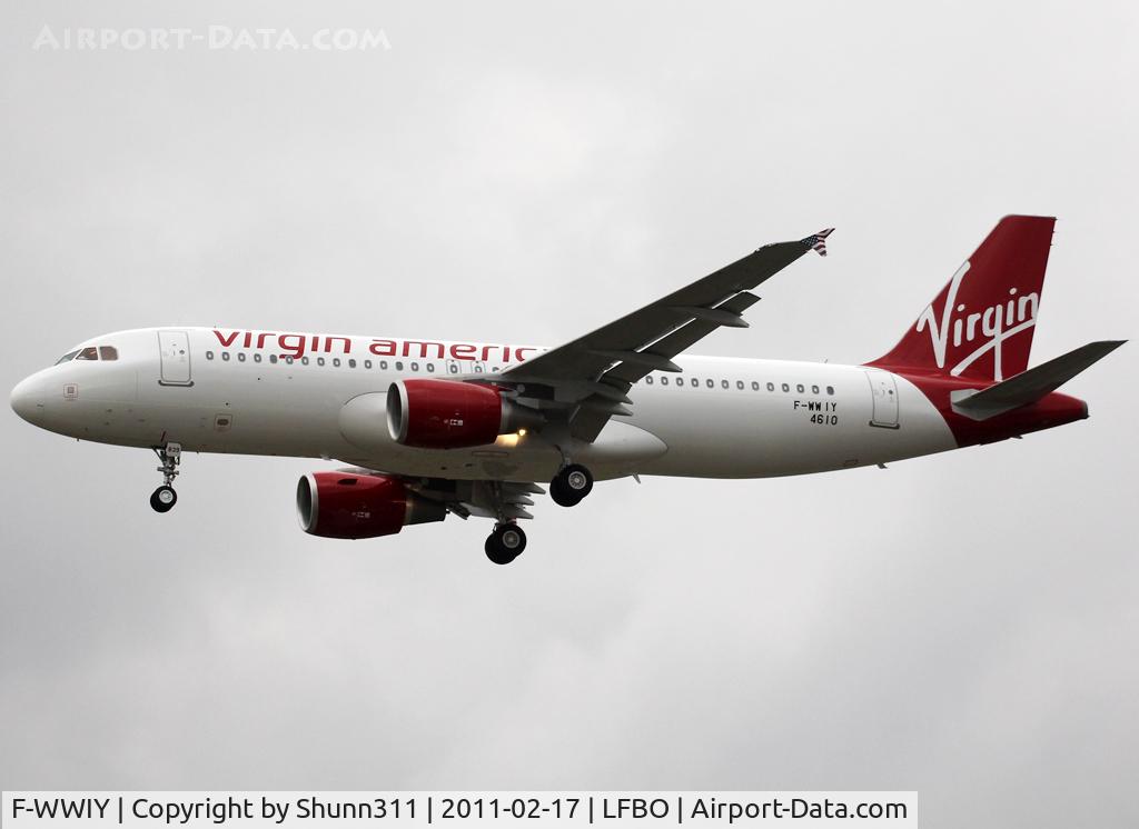 F-WWIY, 2011 Airbus A320-214 C/N 4610, C/n 4610 - To be N839VA
