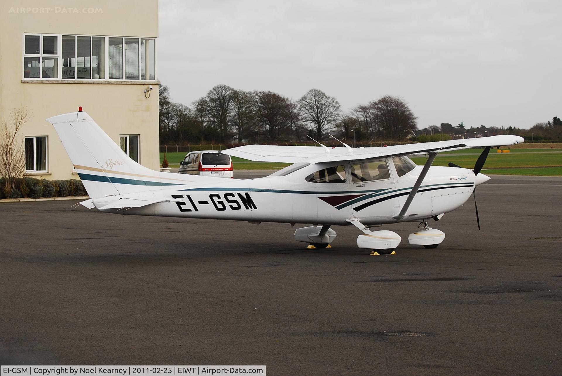 EI-GSM, 1998 Cessna 182S Skylane C/N 18280188, Parked on the apron at Weston