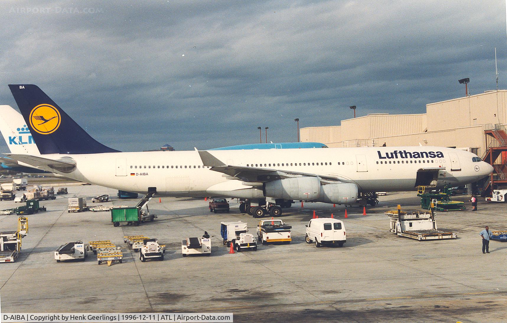 D-AIBA, 1992 Airbus A340-211 C/N 008, Lufthansa