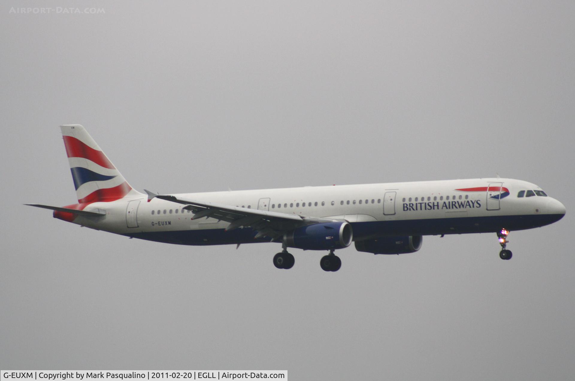 G-EUXM, 2007 Airbus A321-231 C/N 3290, Airbus A321