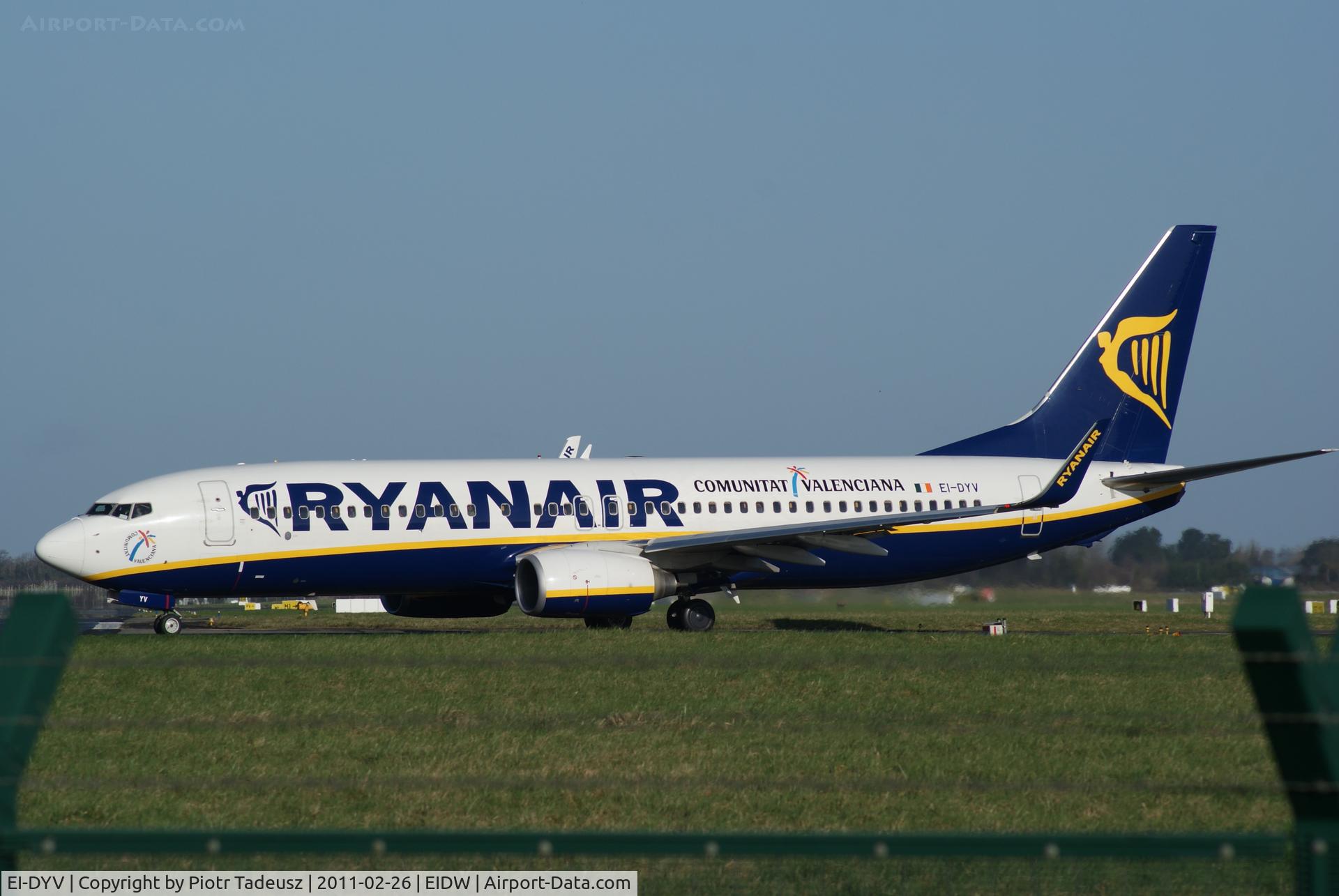EI-DYV, 2008 Boeing 737-8AS C/N 37512, dublin