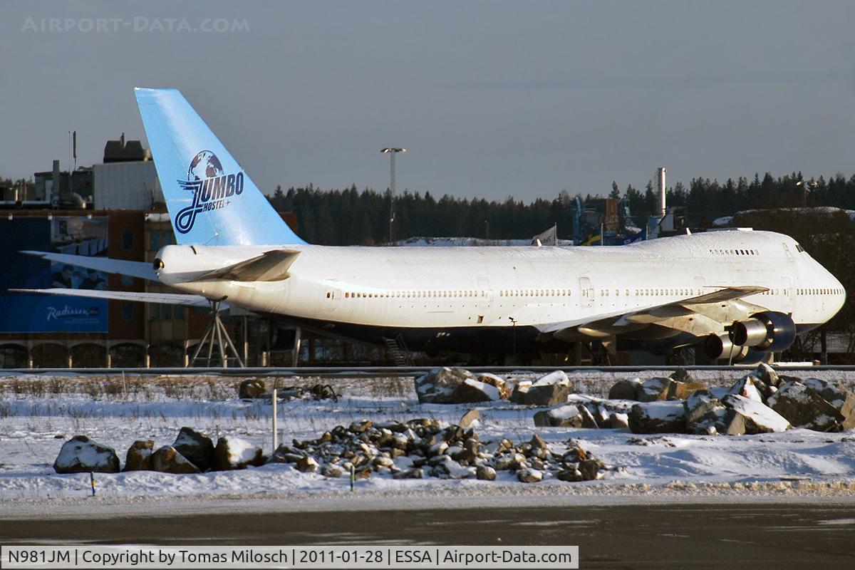 N981JM, 1976 Boeing 747-212B C/N 21162, Now used as 