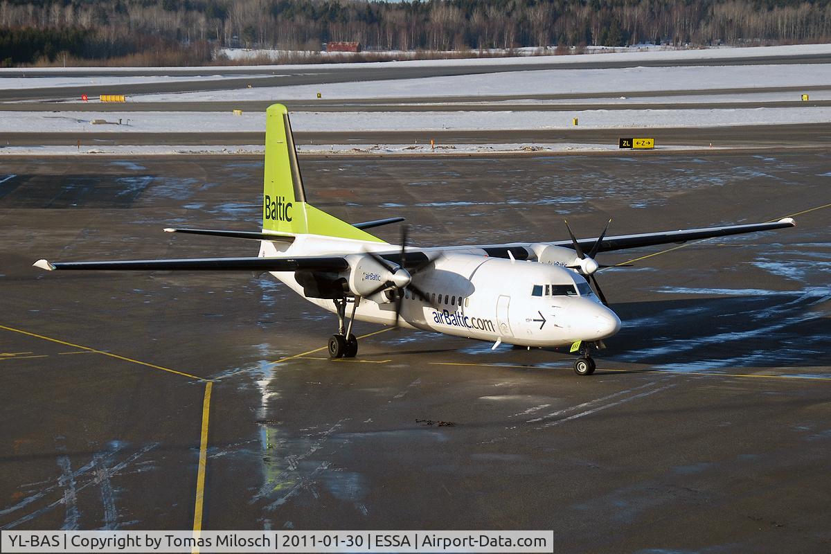 YL-BAS, 1989 Fokker 50 C/N 20162, 