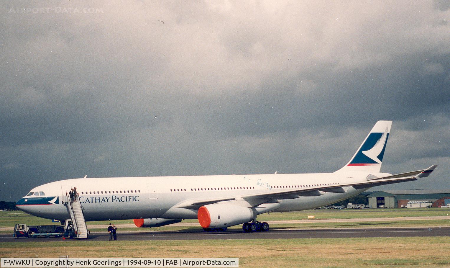 F-WWKU, 2010 Airbus A330-343X C/N 1201, Farnborough  Air Show. New colours for Cathay