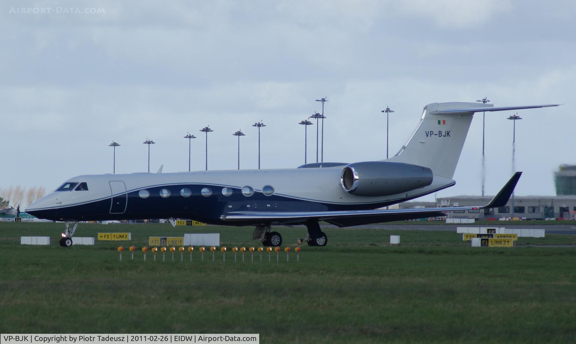 VP-BJK, 2008 Gulfstream Aerospace GV-SP (G550) C/N 5200, dublin