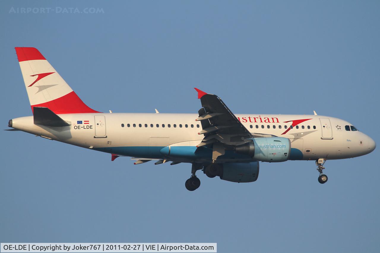 OE-LDE, 2005 Airbus A319-112 C/N 2494, Austrian Airlines