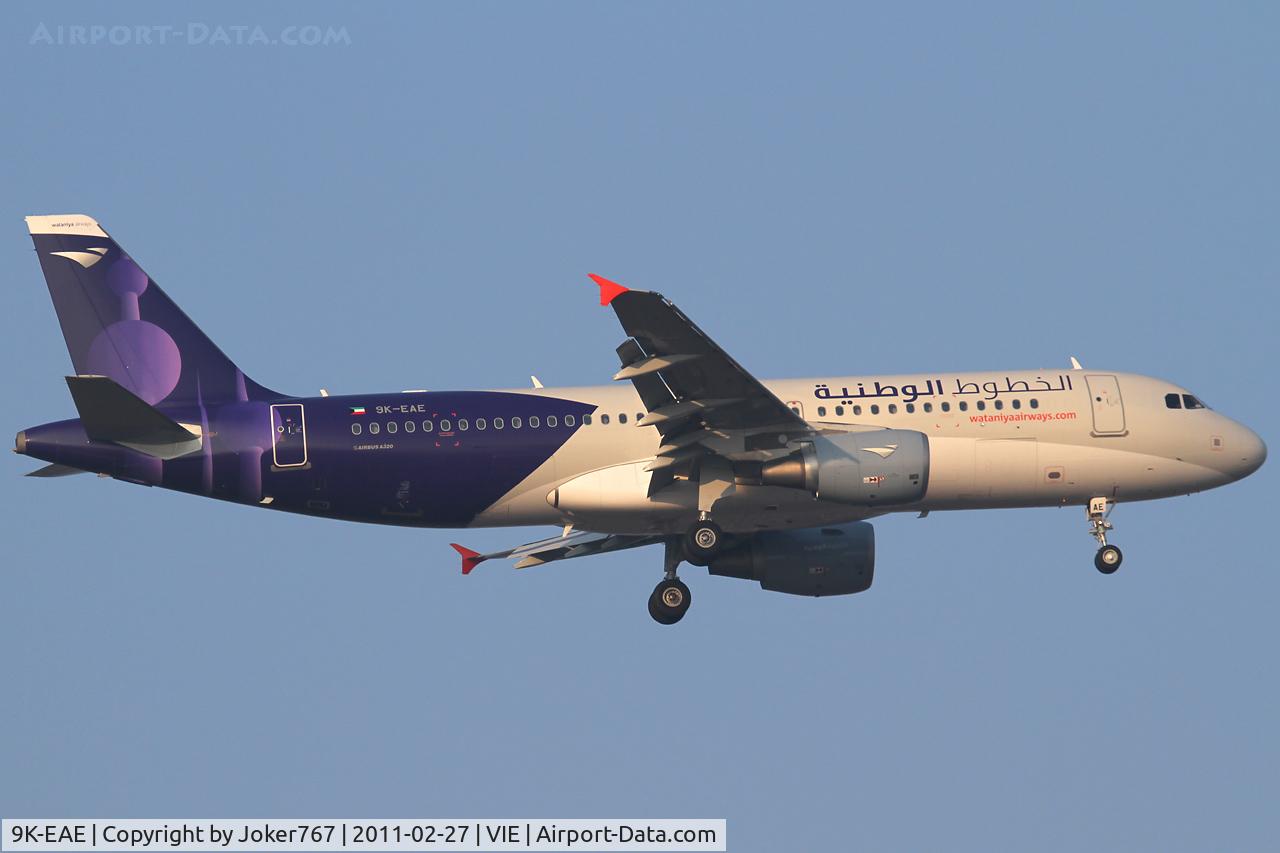 9K-EAE, 2010 Airbus A320-214 C/N 4235, Wataniya Airways