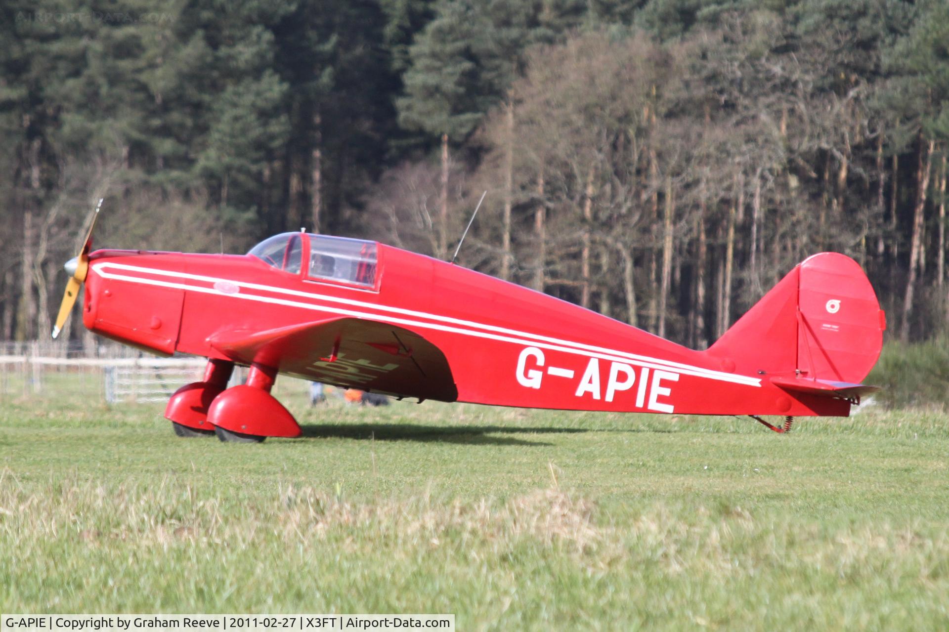 G-APIE, 1958 Tipsy Belfair C/N 535, Parked in the sun at Felthorpe.