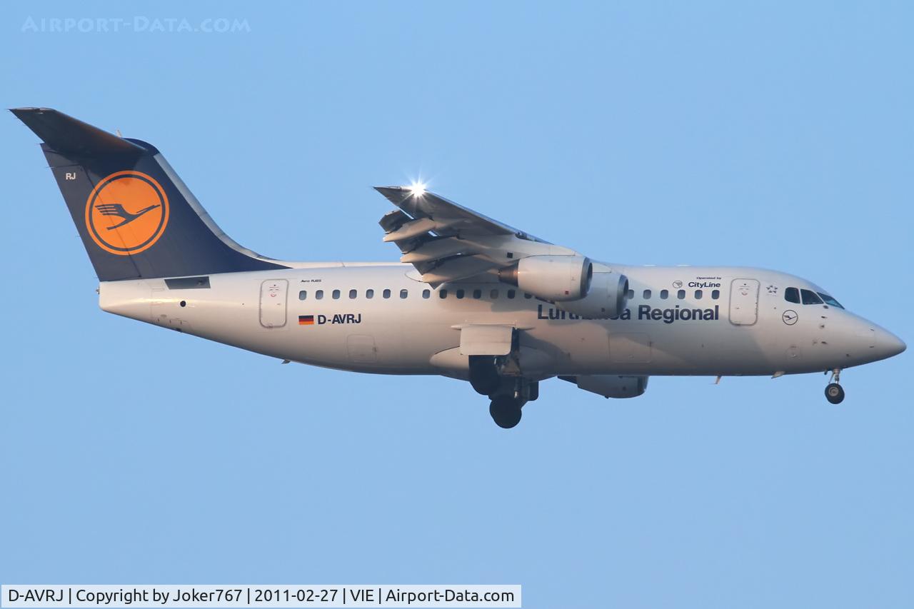 D-AVRJ, 1996 British Aerospace Avro 146-RJ85 C/N E.2277, Lufthansa Regional (CityLine)