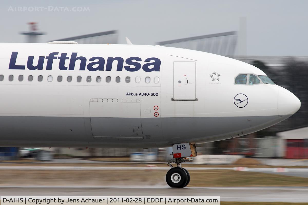 D-AIHS, 2007 Airbus A340-642 C/N 812, Close up