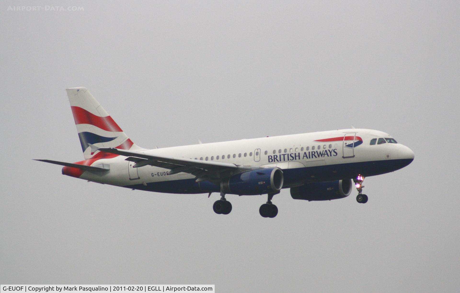 G-EUOF, 2001 Airbus A319-131 C/N 1590, Airbus A319