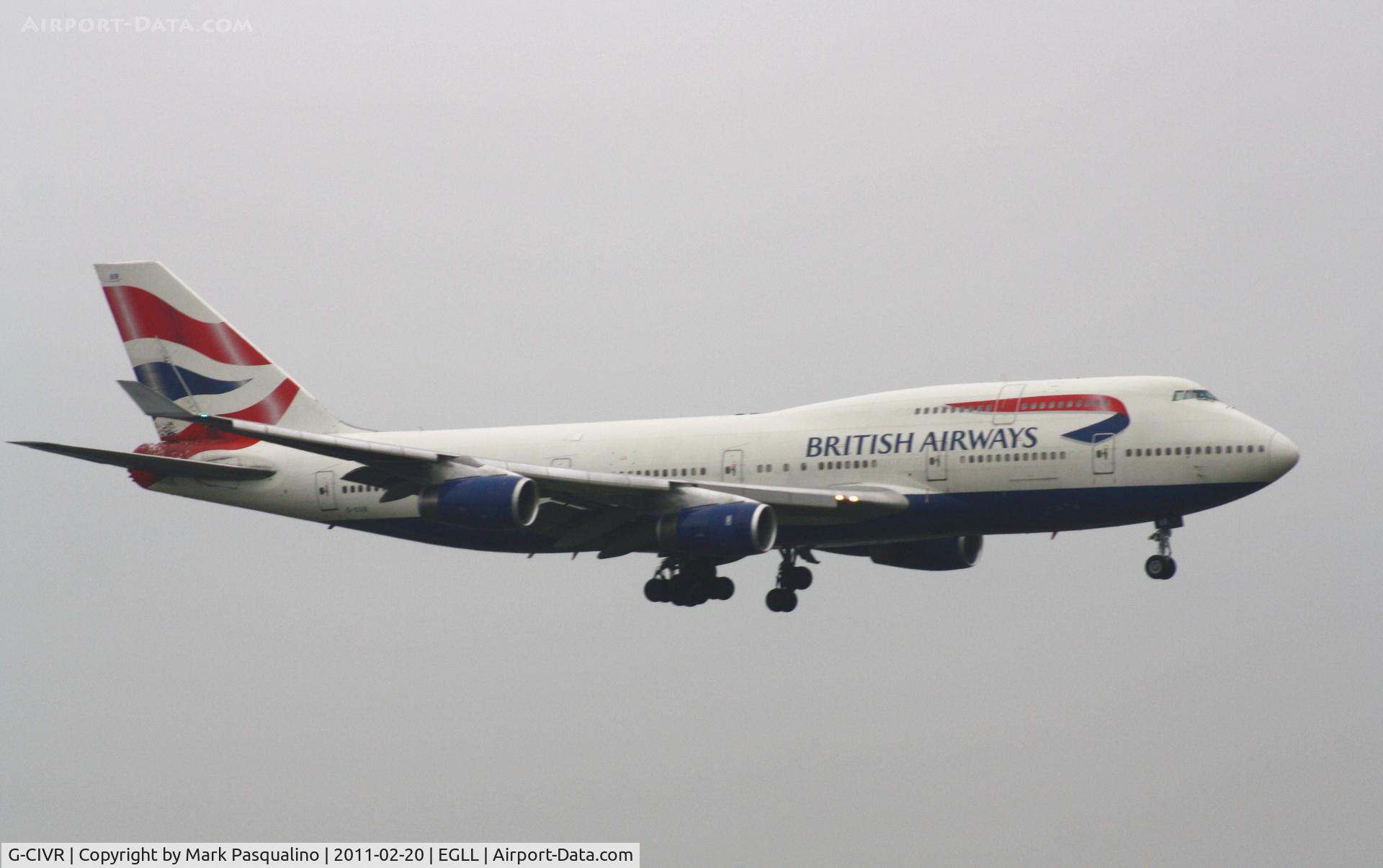 G-CIVR, 1998 Boeing 747-436 C/N 25820, Boeing 747-400