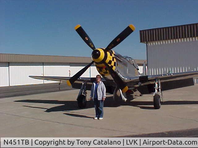 N451TB, 1944 North American F-51D Mustang C/N 44-11153, Sitting on Wash Rack at Livermore, California