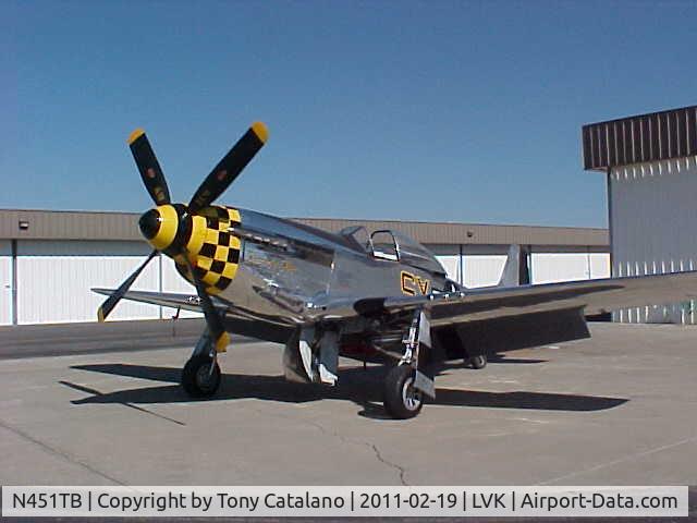 N451TB, 1944 North American F-51D Mustang C/N 44-11153, Wash Rack at Livermore on a Beautiful Sunday afternoon
