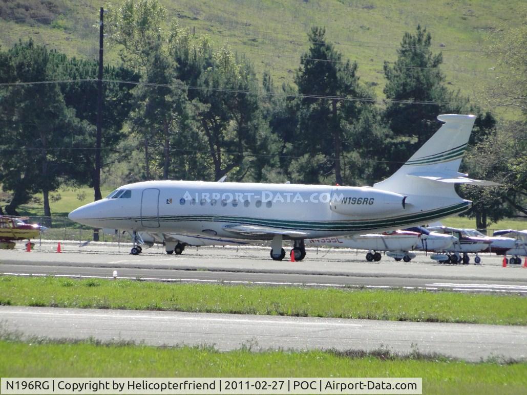 N196RG, 2000 Dassault Falcon 2000 C/N 135, Parked in transient parking
