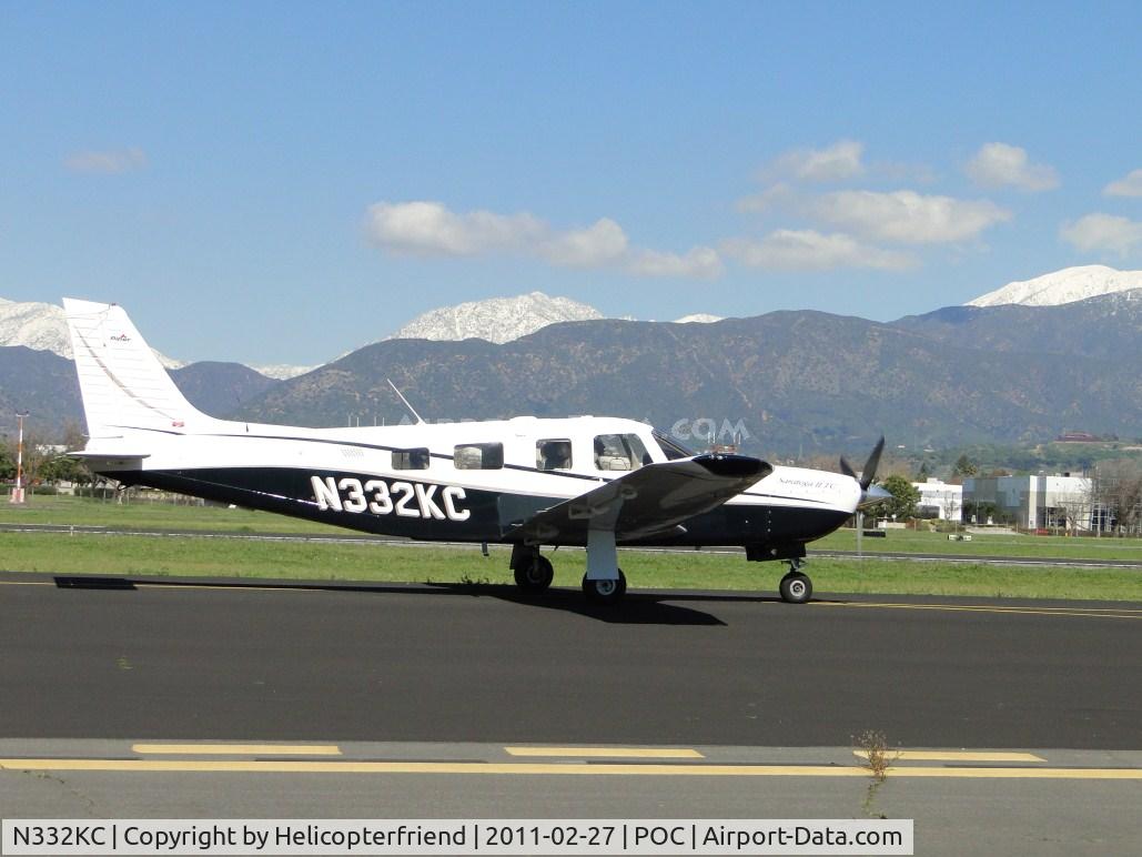 N332KC, 2003 Piper PA-32R-301T Turbo Saratoga C/N 3257332, Taxiing east on taxiway Sierra enroute to Howard Aviation area