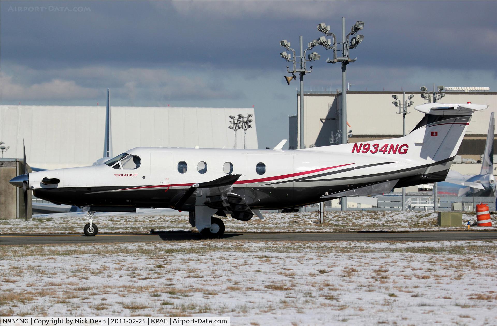 N934NG, 2008 Pilatus PC-12/47E C/N 1034, KPAE
