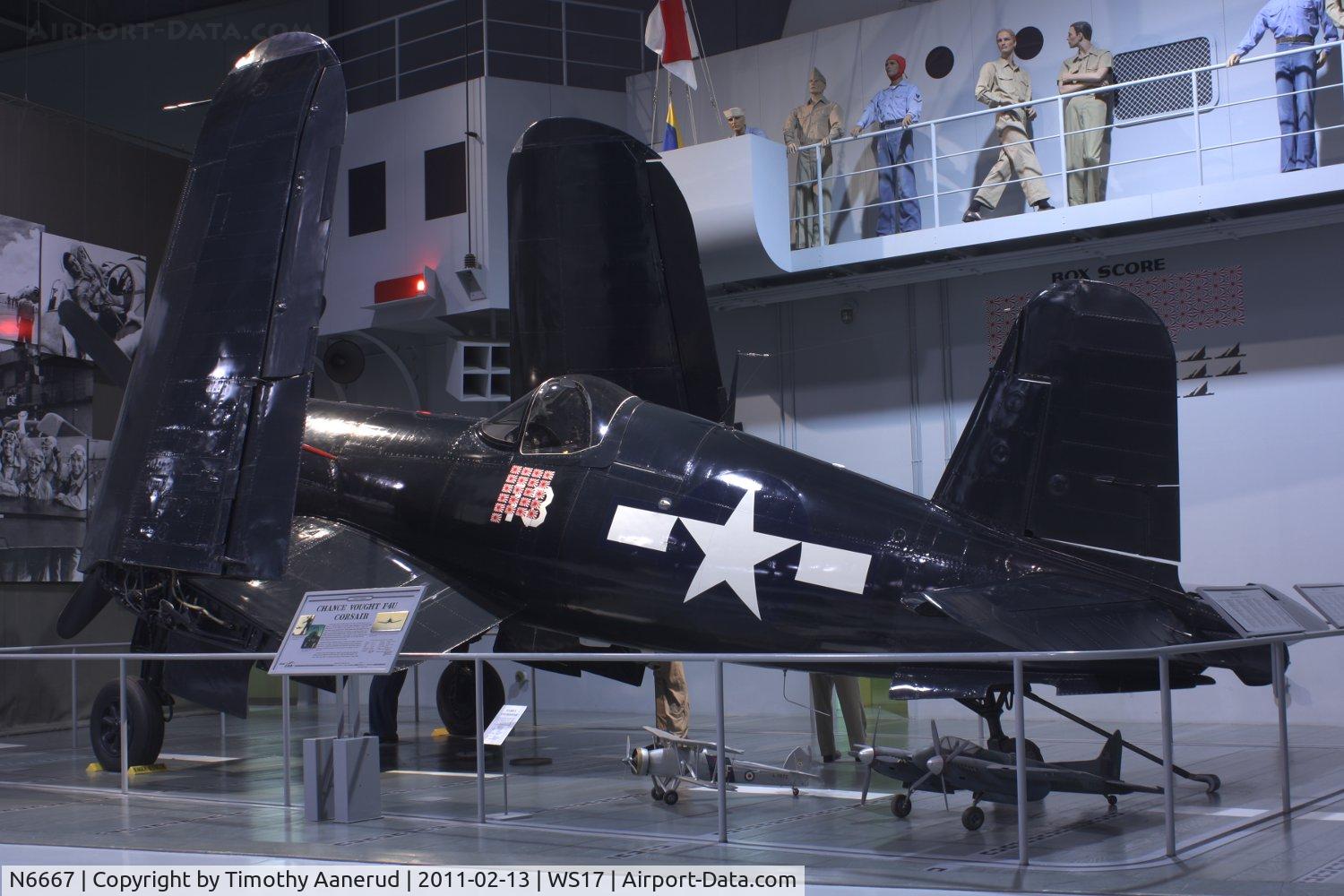 N6667, 1945 Vought F4U-4 Corsair C/N 9413, 1945 Chance Vought F4U-4, c/n: 9413