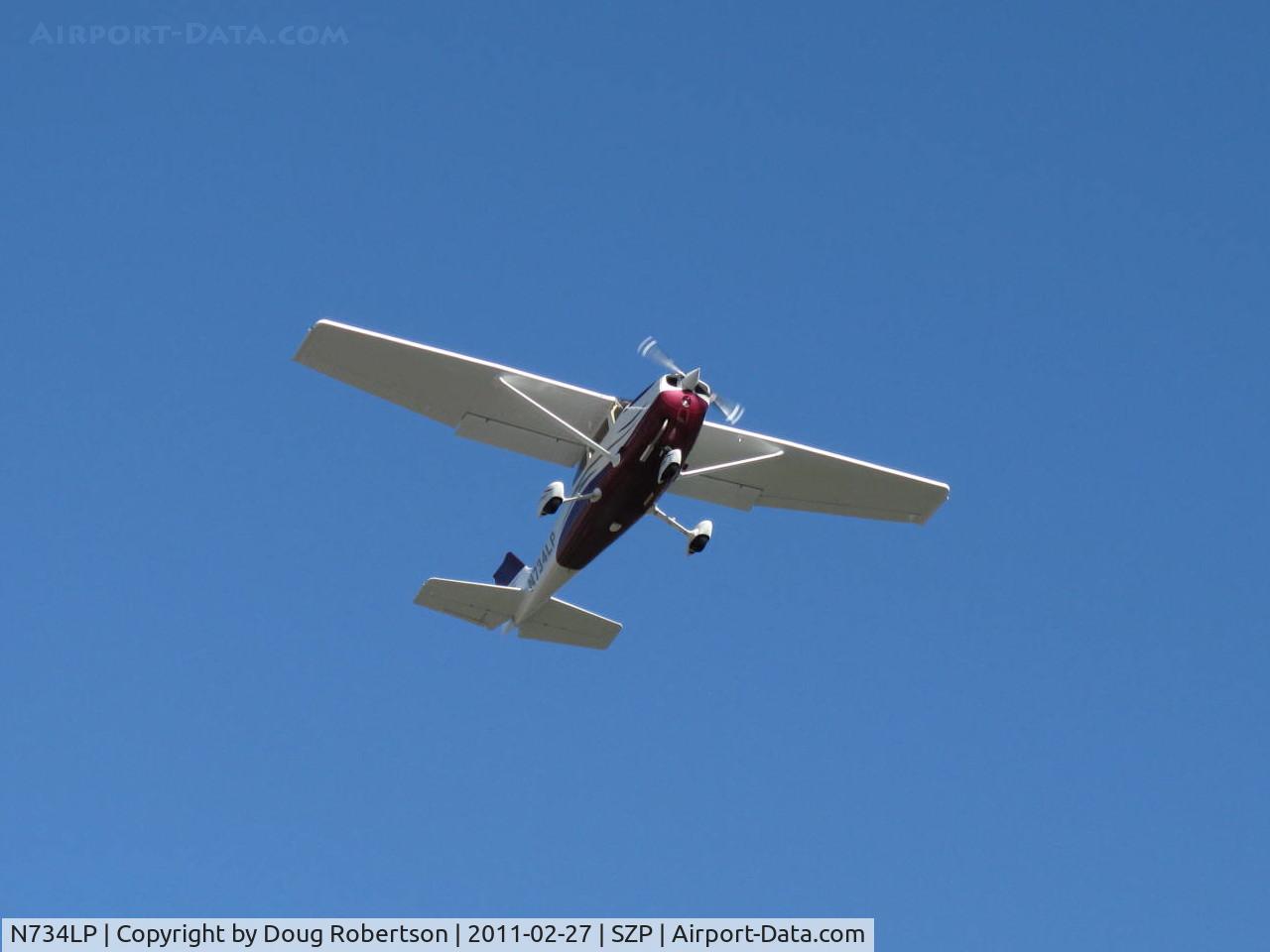 N734LP, 1977 Cessna 172N C/N 17268940, 1977 Cessna 172N, Lycoming O-320-H2AD 160 Hp, takeoff climb Rwy 22