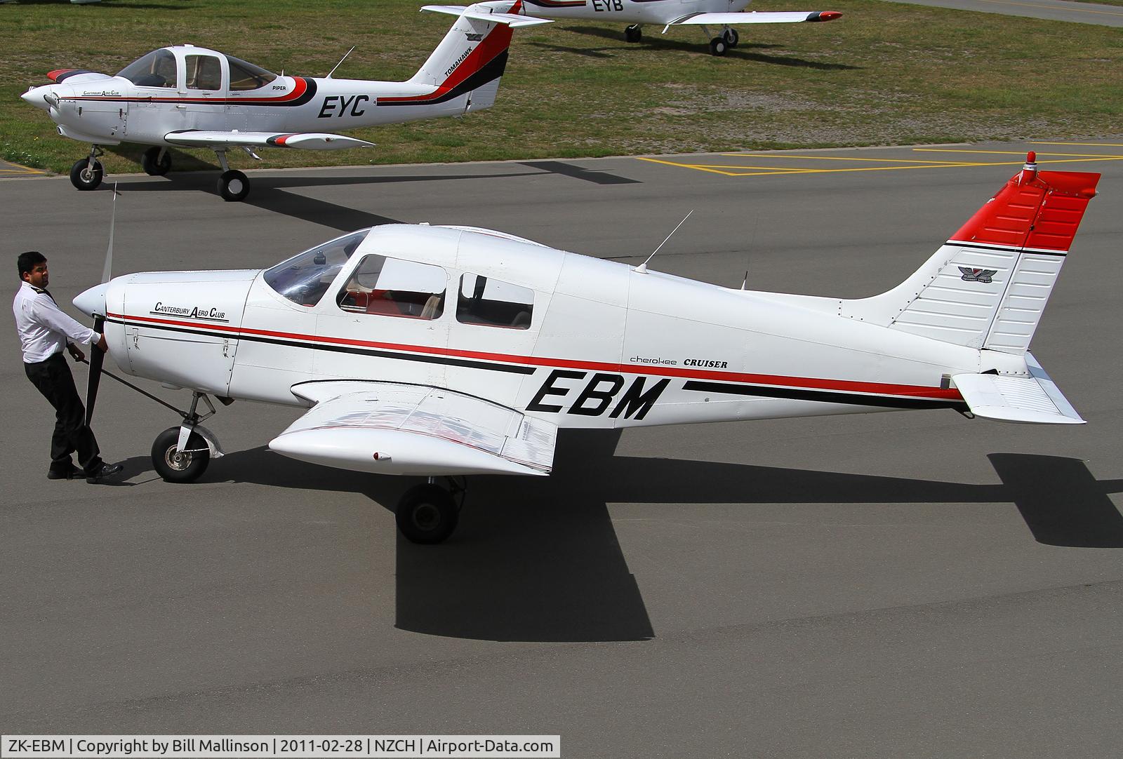 ZK-EBM, Piper PA-28-140 Cherokee Cruiser C/N 28-7625015, one way to save avgas I suppose