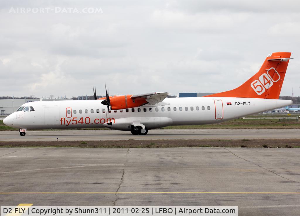 D2-FLY, 2010 ATR 72-212A C/N 826, Taxiing holding point rwy 32R for departure...