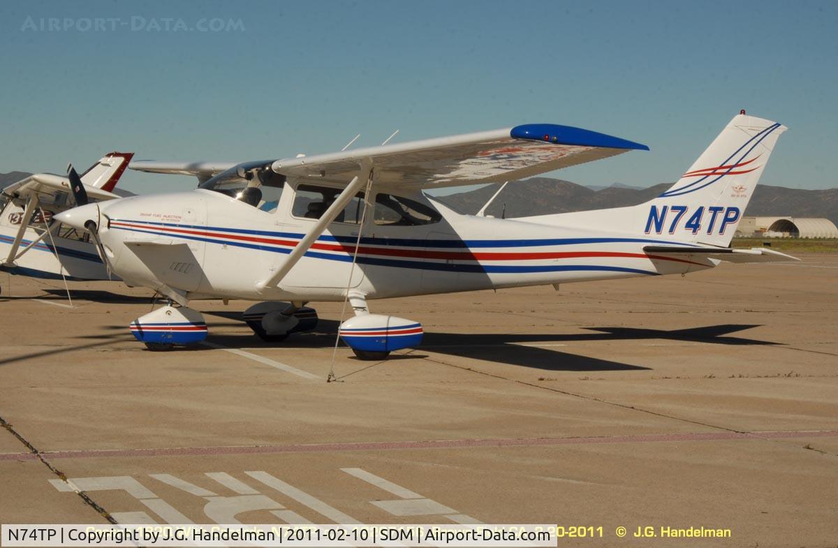 N74TP, 1979 Cessna 182Q Skylane C/N 18267156, Note canards and reversed nose gear wheel pant