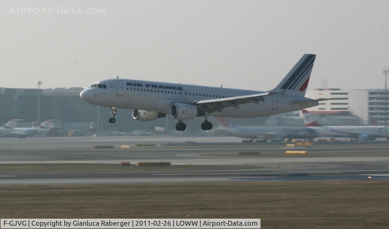 F-GJVG, 1991 Airbus A320-211 C/N 0270, AirFrance Airbus A319 landing runway 16 VIE