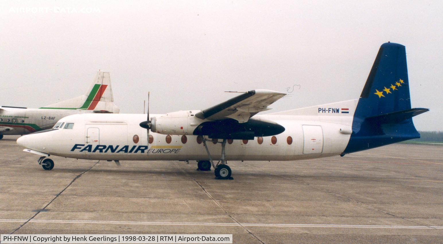 PH-FNW, 1969 Fokker F-27-500 Friendship C/N 10398, Farnair