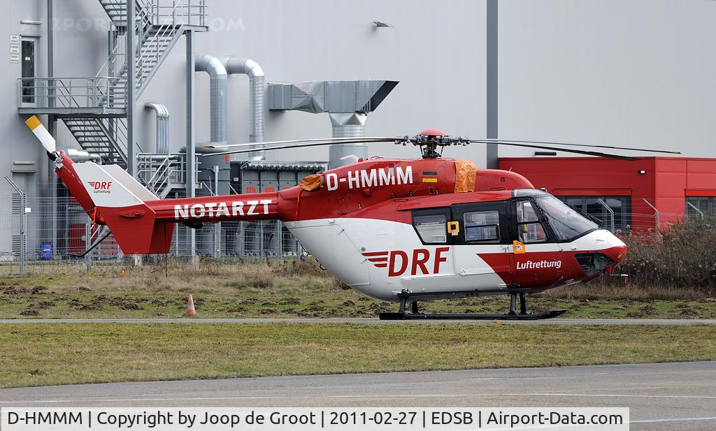 D-HMMM, Eurocopter-Kawasaki BK-117B-2 C/N 7228, undergoing maintenance at Baden Airpark