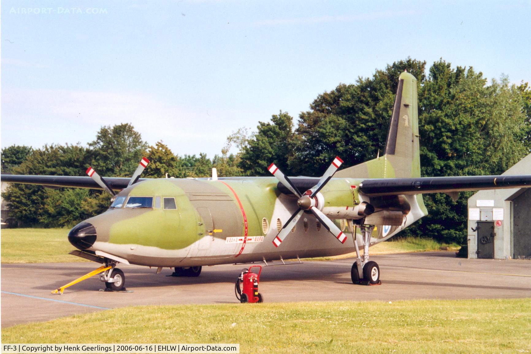 FF-3, 1983 Fokker F-27-400M Friendship C/N 10662, Finish AF  ; Dutch AF Open day at Leeuwarden AFB . June 2006