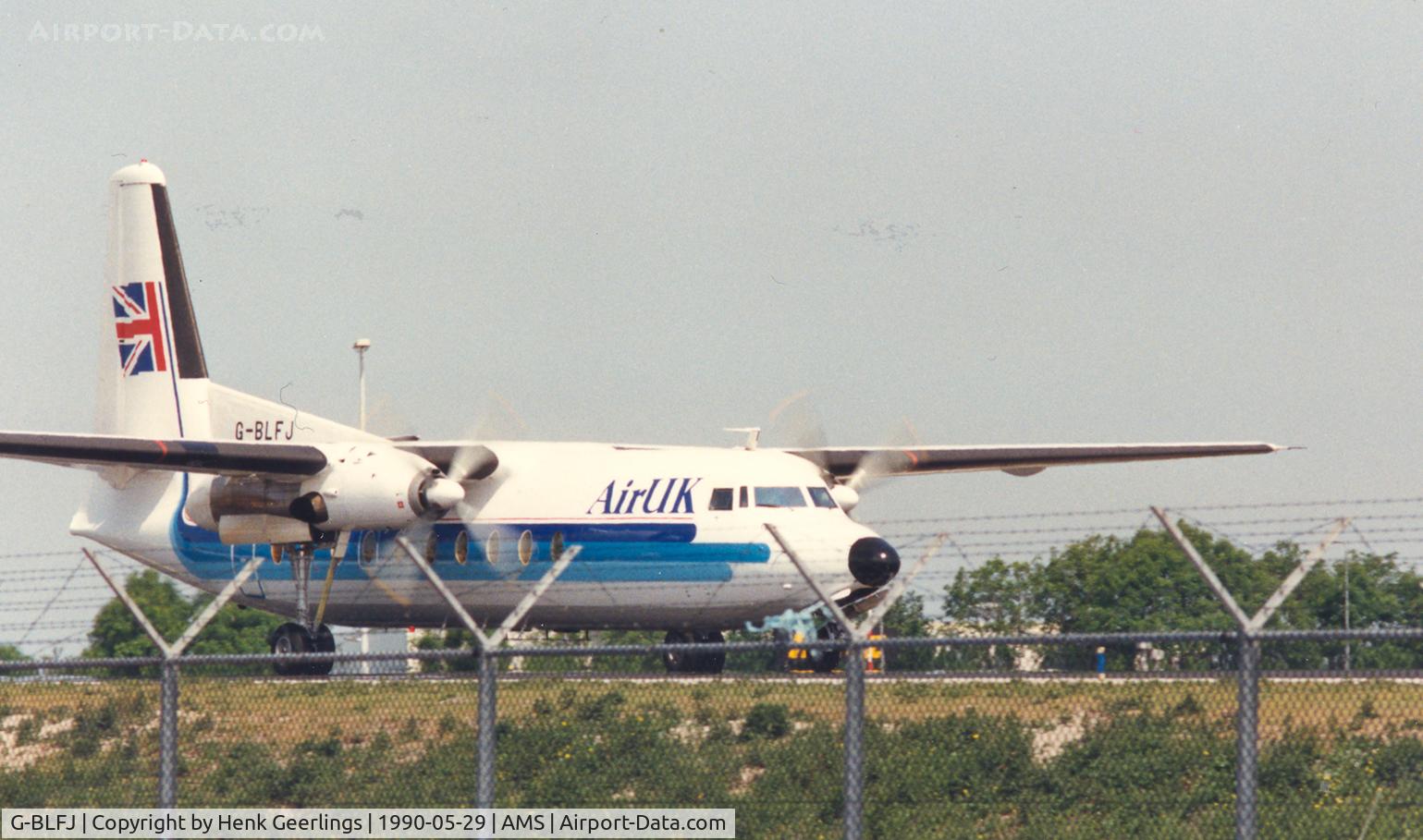 G-BLFJ, 1959 Fokker F.27-100 Friendship C/N 10120, Air UK