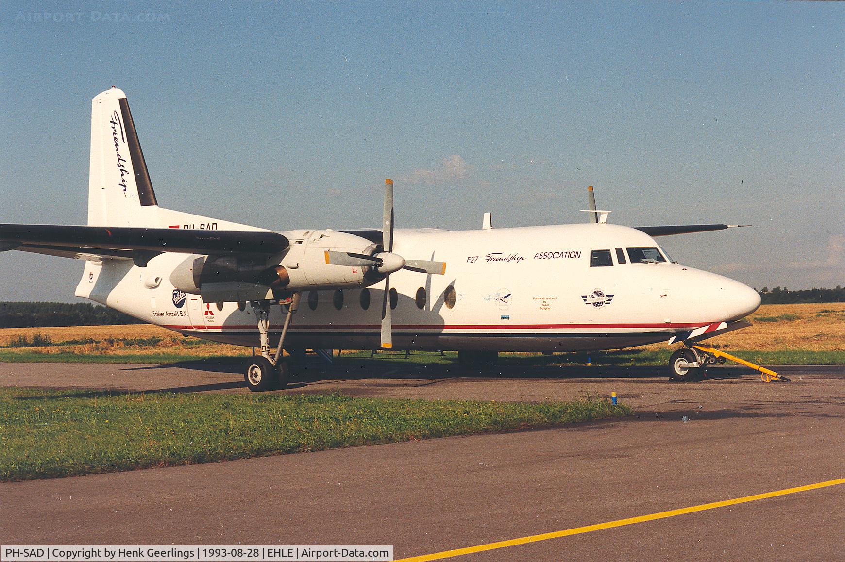 PH-SAD, 1965 Fokker F-27 Friendship 200 C/N 10272, 