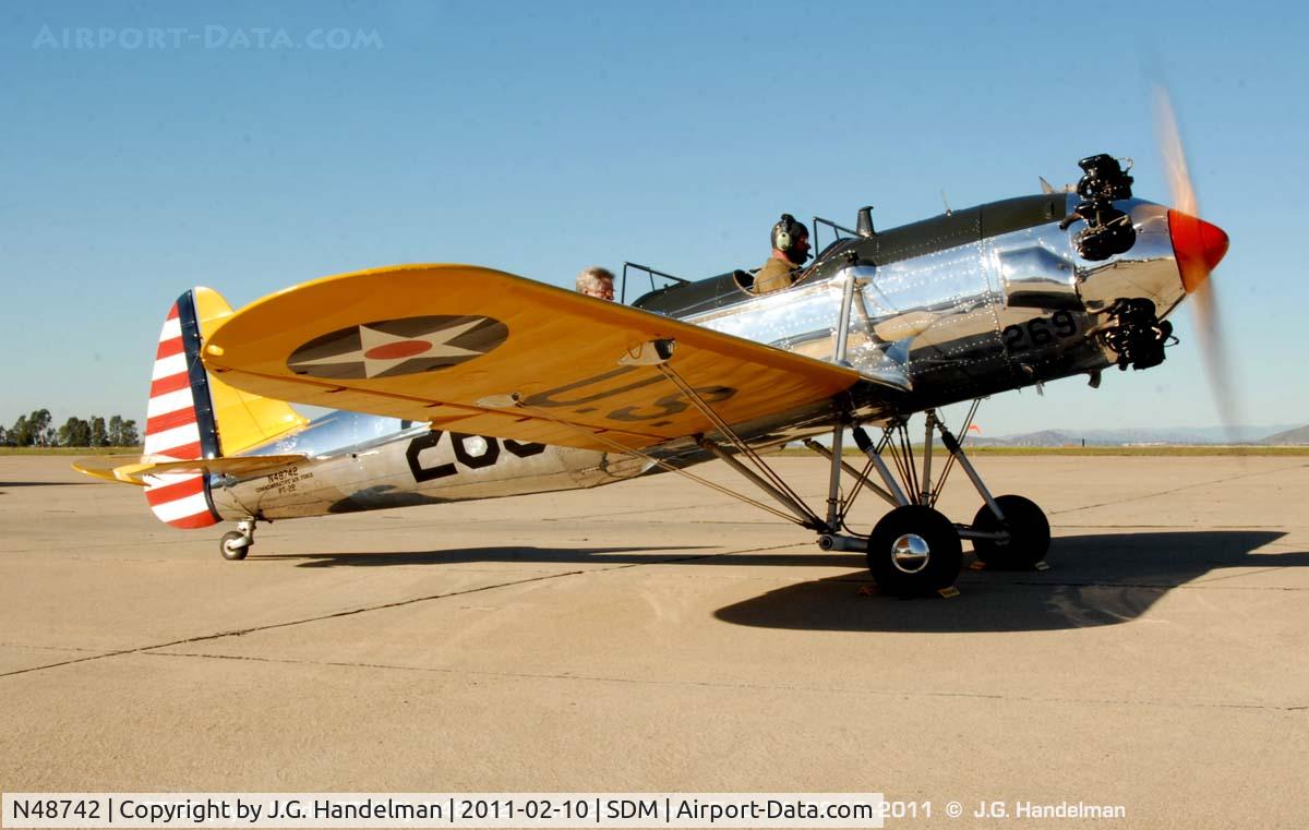 N48742, 1941 Ryan Aeronautical ST3KR C/N 1298, at Brown Field