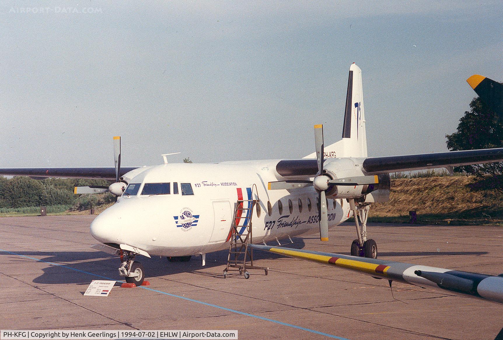 PH-KFG, 1964 Fokker F-27-200 Friendship C/N 10249, The F-27 Friendship Association ;  KLu -Dutch AF Open day