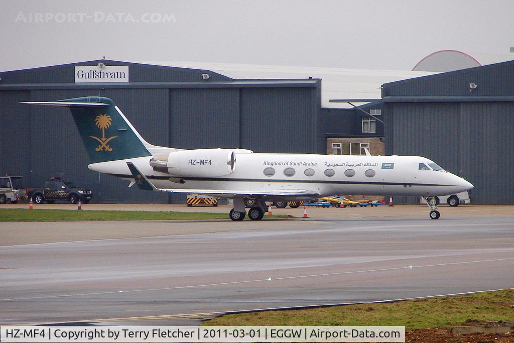 HZ-MF4, Gulfstream Aerospace 300 C/N 1525, Gulfstream Aerospace 300, c/n: 1525 at Luton