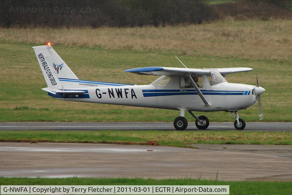 G-NWFA, 1975 Cessna 150M C/N 150-76736, 1975 Cessna Cessna 150M, c/n: 150-76736 visitor at Elstree from North Weald