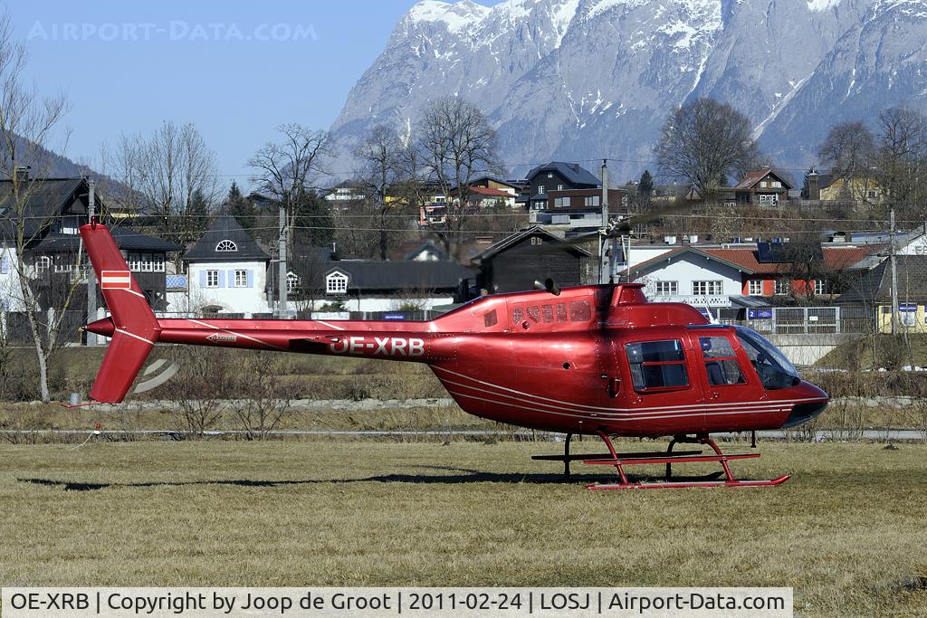 OE-XRB, 1977 Bell 206B JetRanger II C/N 2311, unmarked Heliservice Salzburg helo.